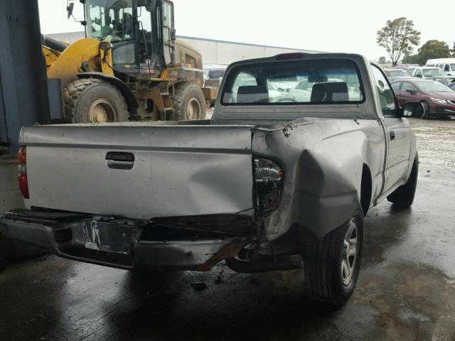 5TENL42N63Z182689 - 2003 TOYOTA TACOMA SILVER photo 4