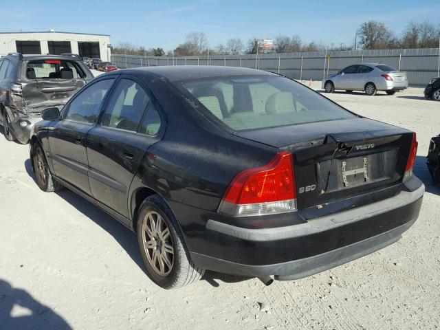 YV1RS61T042346258 - 2004 VOLVO S60 BLACK photo 3