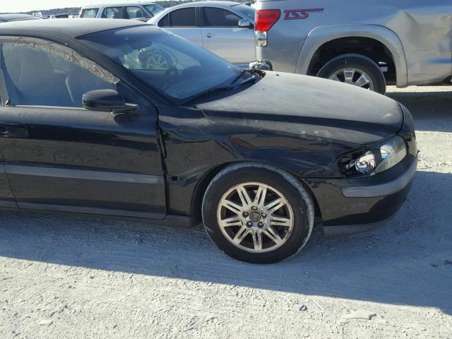 YV1RS61T042346258 - 2004 VOLVO S60 BLACK photo 9