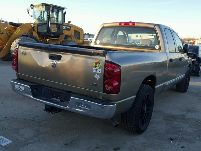 1D7HA18227J644170 - 2007 DODGE RAM 1500 S BROWN photo 4