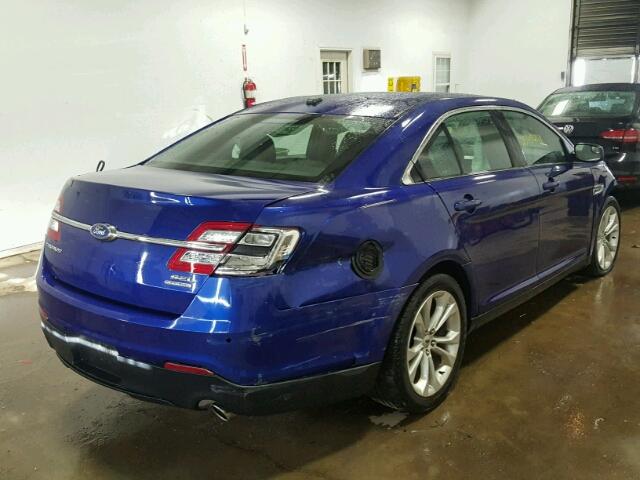 1FAHP2E80DG229287 - 2013 FORD TAURUS SEL BLUE photo 4