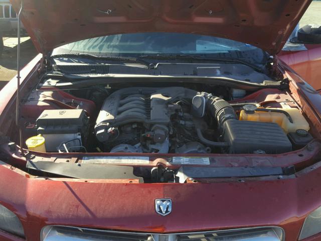 2B3KA43G47H863266 - 2007 DODGE CHARGER SE RED photo 7