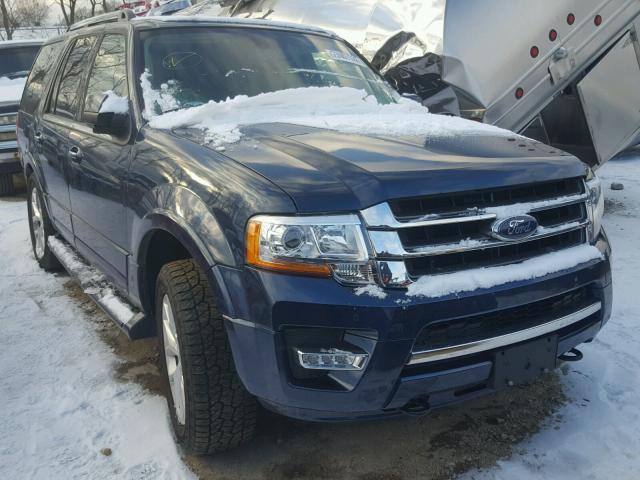 1FMJU2AT5HEA44101 - 2017 FORD EXPEDITION BLUE photo 1