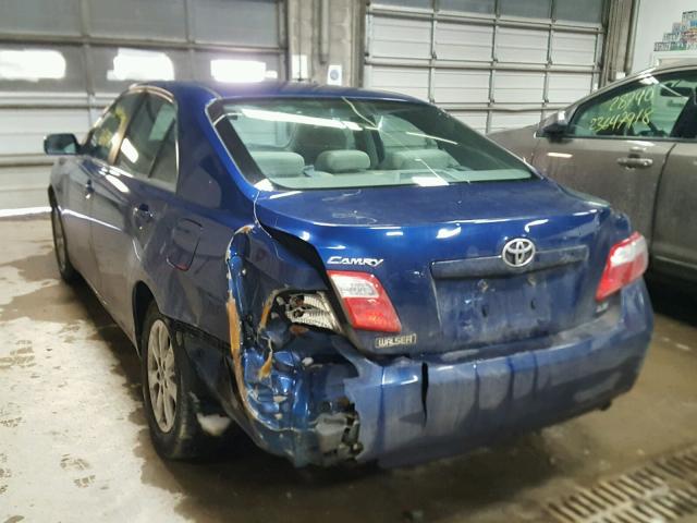 4T4BE46K98R022112 - 2008 TOYOTA CAMRY CE BLUE photo 3