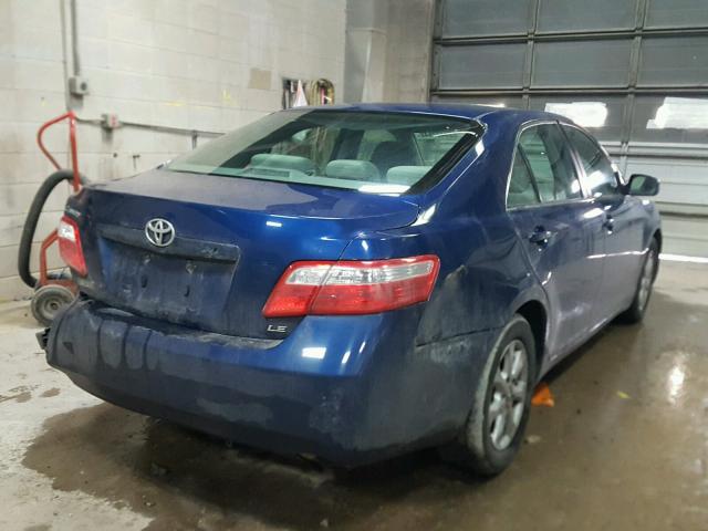 4T4BE46K98R022112 - 2008 TOYOTA CAMRY CE BLUE photo 4