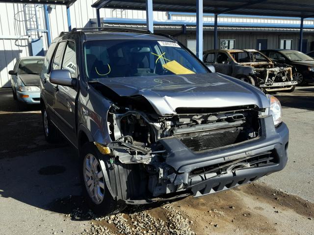 JHLRD78846C045340 - 2006 HONDA CR-V EX GRAY photo 1