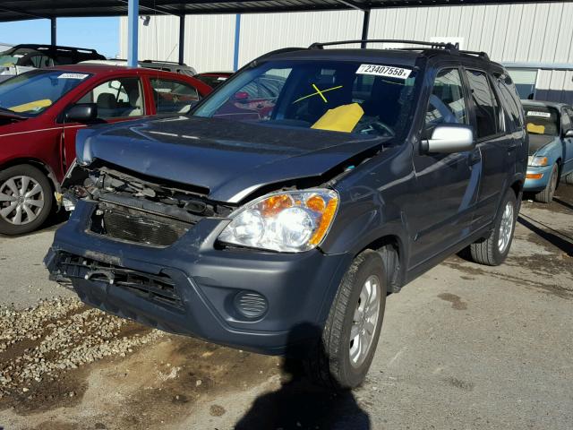 JHLRD78846C045340 - 2006 HONDA CR-V EX GRAY photo 2