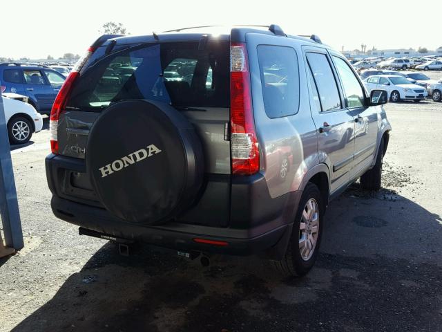 JHLRD78846C045340 - 2006 HONDA CR-V EX GRAY photo 4