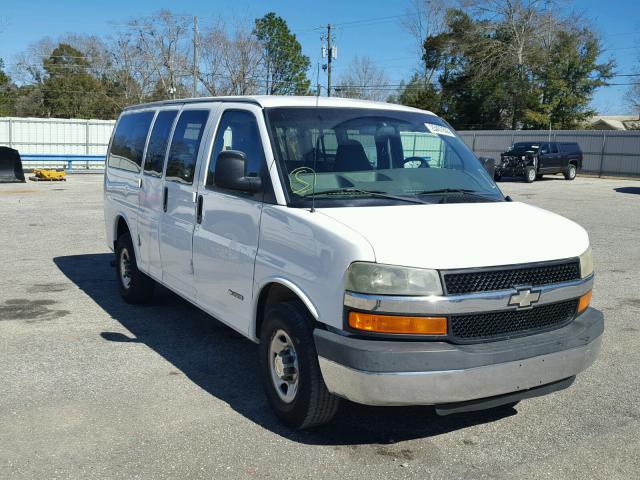 1GAHG35U141124542 - 2004 CHEVROLET EXPRESS G3 WHITE photo 1