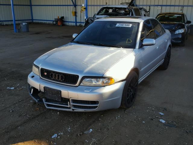 WAURD68DX1A028306 - 2001 AUDI S4 2.7 QUA SILVER photo 2