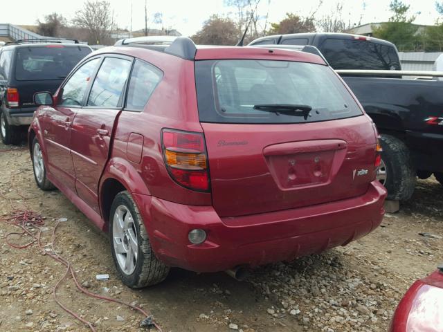 5Y2SL65827Z425078 - 2007 PONTIAC VIBE RED photo 3