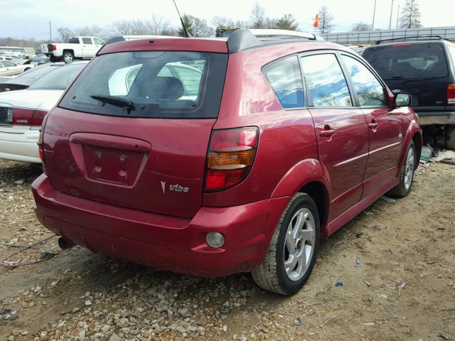 5Y2SL65827Z425078 - 2007 PONTIAC VIBE RED photo 4