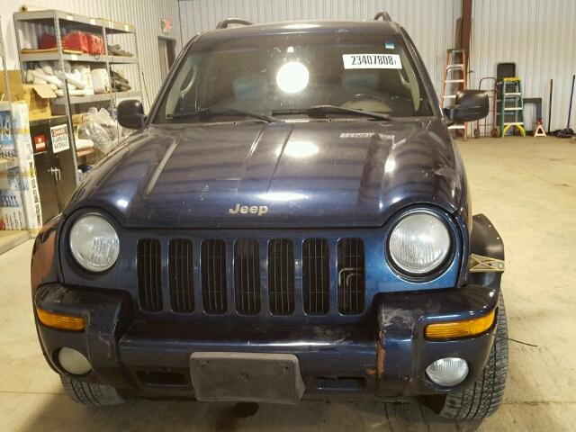 1J4GL58K73W543835 - 2003 JEEP LIBERTY LI BLUE photo 9
