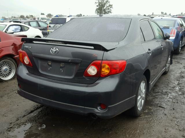 1NXBU40E29Z030571 - 2009 TOYOTA COROLLA BA GRAY photo 4