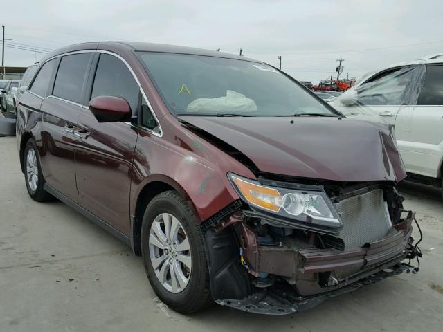 5FNRL5H43GB129915 - 2016 HONDA ODYSSEY EX MAROON photo 1