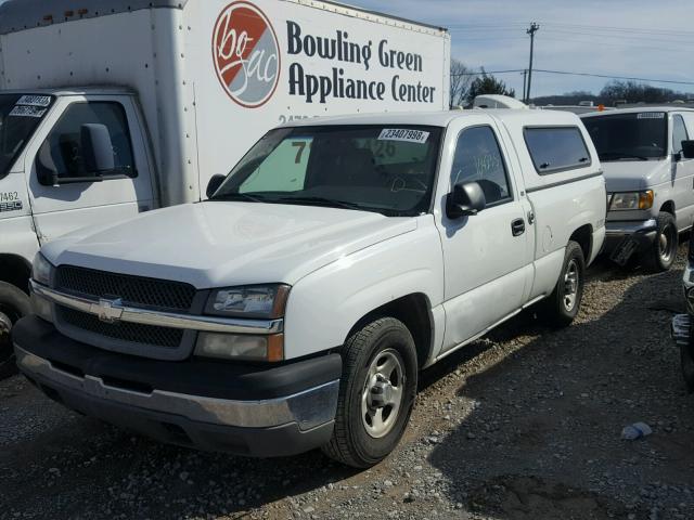 1GCEC14X84Z182722 - 2004 CHEVROLET SILVERADO WHITE photo 2