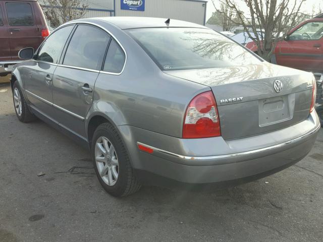 WVWPD63B34P325399 - 2004 VOLKSWAGEN PASSAT GLS GRAY photo 3