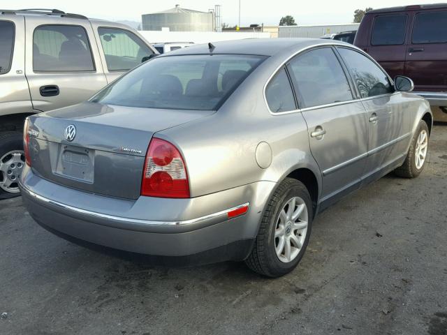 WVWPD63B34P325399 - 2004 VOLKSWAGEN PASSAT GLS GRAY photo 4