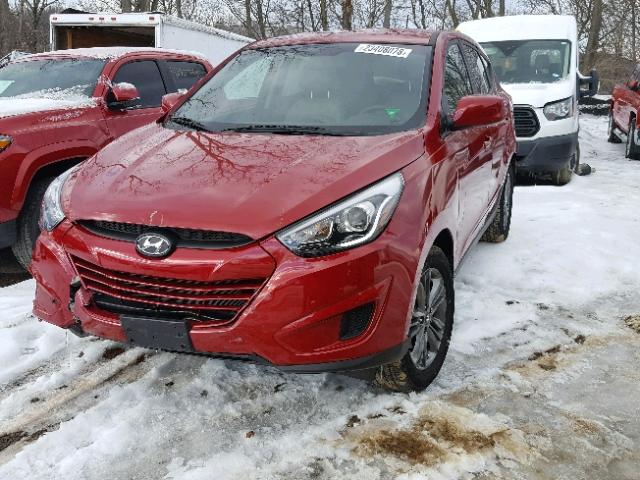 KM8JTCAF2FU002507 - 2015 HYUNDAI TUCSON GLS RED photo 2