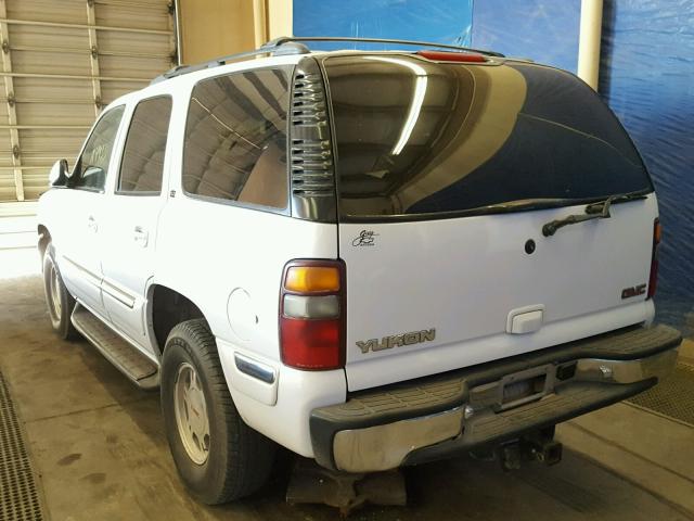 1GKEK13Z02R145235 - 2002 GMC YUKON WHITE photo 3