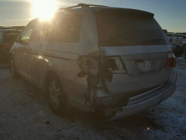 5FNRL38735B118666 - 2005 HONDA ODYSSEY EX SILVER photo 3