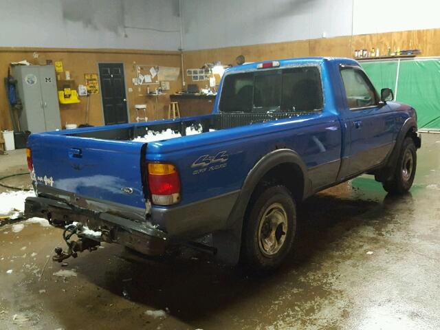 1FTZR11U3WTA22585 - 1998 FORD RANGER BLUE photo 4