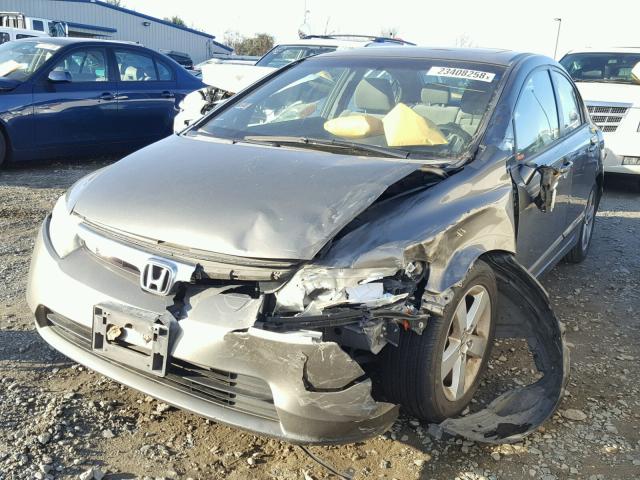 1HGFA16867L041270 - 2007 HONDA CIVIC EX CHARCOAL photo 2