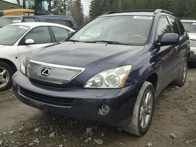 JTJHW31U172011427 - 2007 LEXUS RX 400H BLUE photo 2