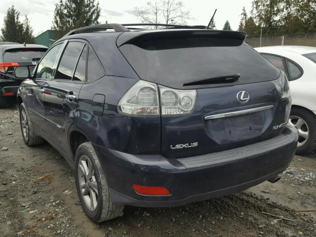 JTJHW31U172011427 - 2007 LEXUS RX 400H BLUE photo 3