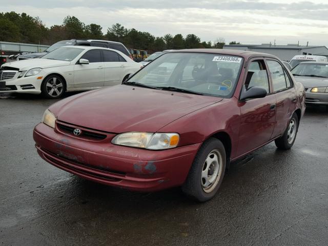 2T1BR12E5XC206606 - 1999 TOYOTA COROLLA VE RED photo 2