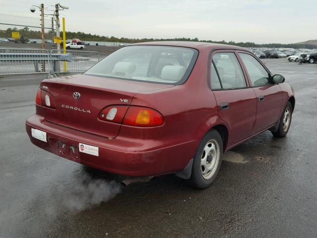 2T1BR12E5XC206606 - 1999 TOYOTA COROLLA VE RED photo 4