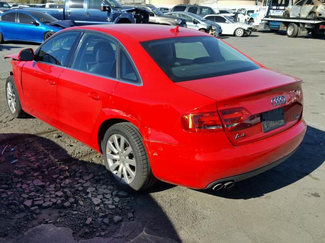 WAUSF78K29N027297 - 2009 AUDI A4 PREMIUM RED photo 3