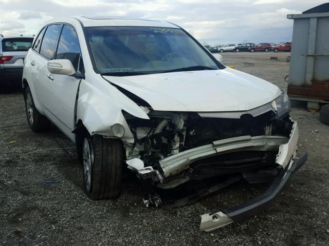 2HNYD28479H527692 - 2009 ACURA MDX TECHNO WHITE photo 1