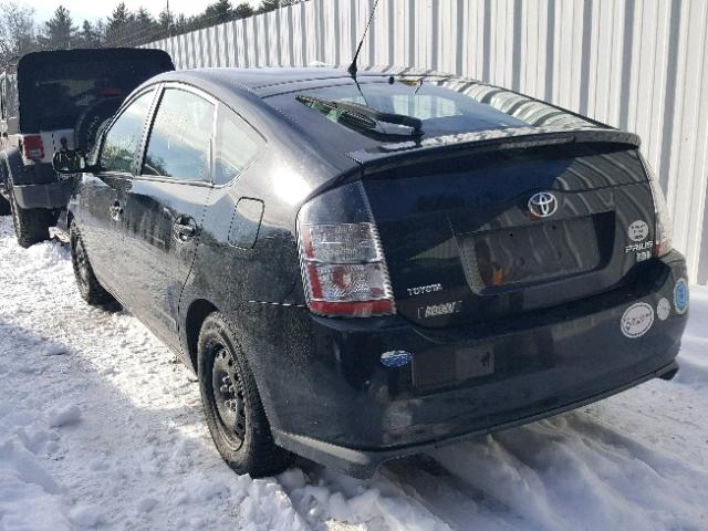 JTDKB22U267506556 - 2006 TOYOTA PRIUS BLACK photo 3