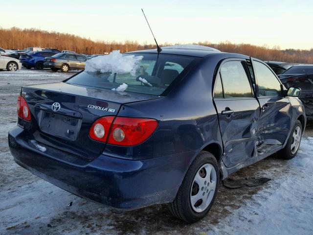 2T1BR32E38C913572 - 2008 TOYOTA COROLLA CE BLUE photo 4