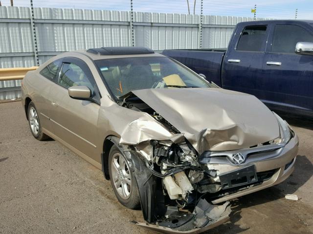 1HGCM72667A017726 - 2007 HONDA ACCORD EX GOLD photo 1