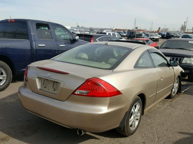 1HGCM72667A017726 - 2007 HONDA ACCORD EX GOLD photo 4