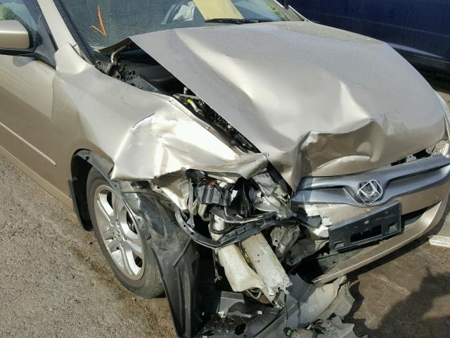 1HGCM72667A017726 - 2007 HONDA ACCORD EX GOLD photo 9