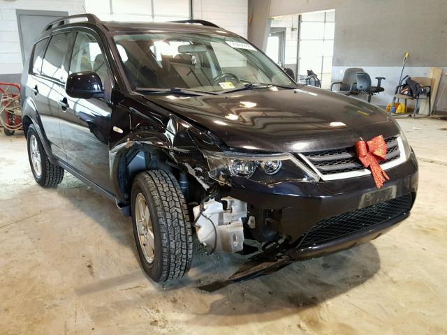 JA4MT31X57Z005457 - 2007 MITSUBISHI OUTLANDER BLACK photo 1