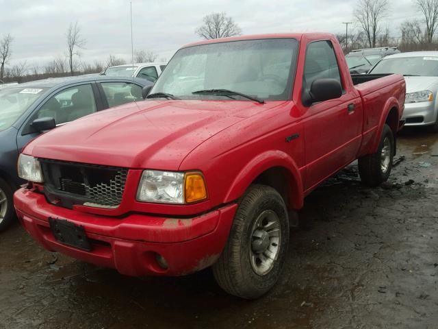 1FTYR10U33PA95523 - 2003 FORD RANGER RED photo 2
