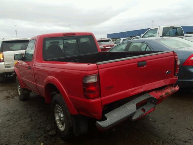 1FTYR10U33PA95523 - 2003 FORD RANGER RED photo 3