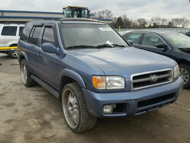 JN8AR07S9YW406048 - 2000 NISSAN PATHFINDER BLUE photo 1