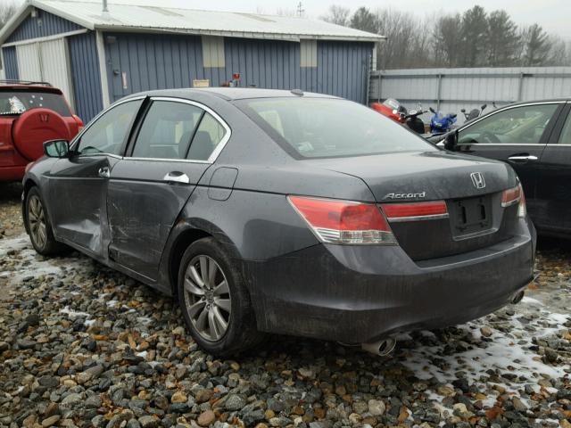 1HGCP3F86CA016968 - 2012 HONDA ACCORD EXL GRAY photo 3