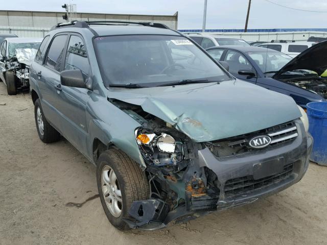 KNDJE723777424704 - 2007 KIA SPORTAGE E TEAL photo 1