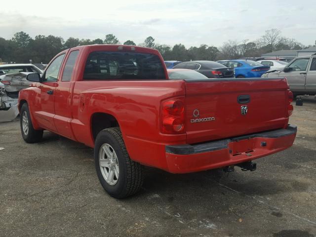 1D7HE22KX6S521082 - 2006 DODGE DAKOTA ST RED photo 3