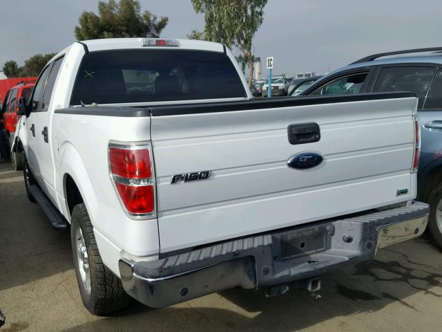 1FTFW1CV2AFC55074 - 2010 FORD F150 SUPER WHITE photo 3