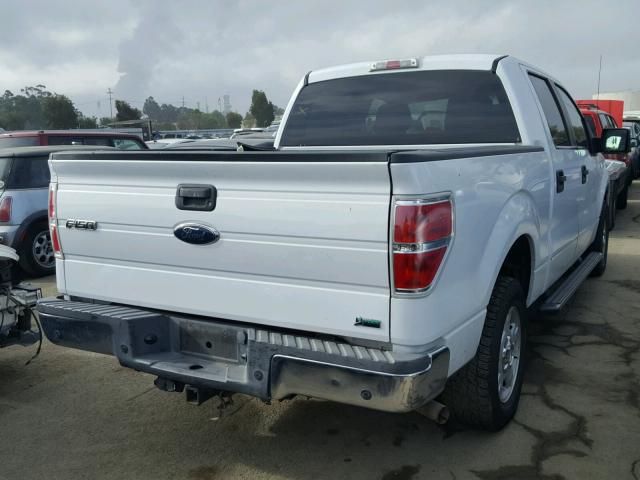 1FTFW1CV2AFC55074 - 2010 FORD F150 SUPER WHITE photo 4