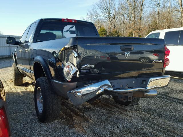 3D7KS28L39G555603 - 2009 DODGE RAM 2500 BLACK photo 3