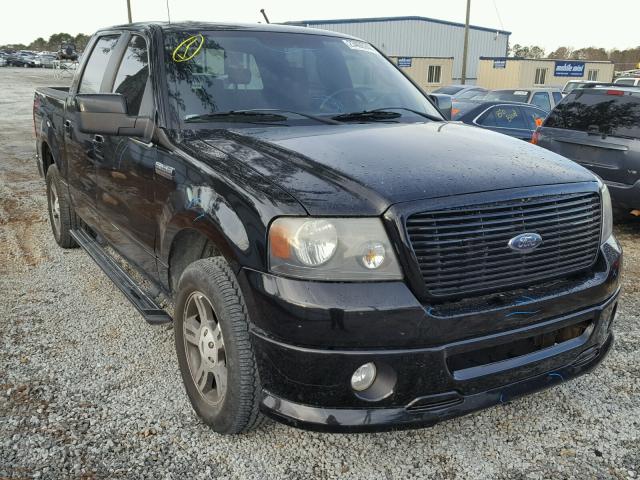 1FTRW12W28KB70924 - 2008 FORD F150 SUPER BLACK photo 1