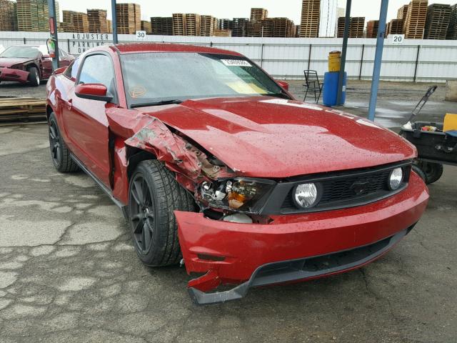 1ZVBP8CF3B5138914 - 2011 FORD MUSTANG GT BURGUNDY photo 1